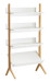 Recalled Danish White and Natural Tall Bookcase (SKU 325982)