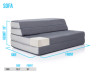 Recalled DownEast Mattress on the Go folding mattress - sofa setup